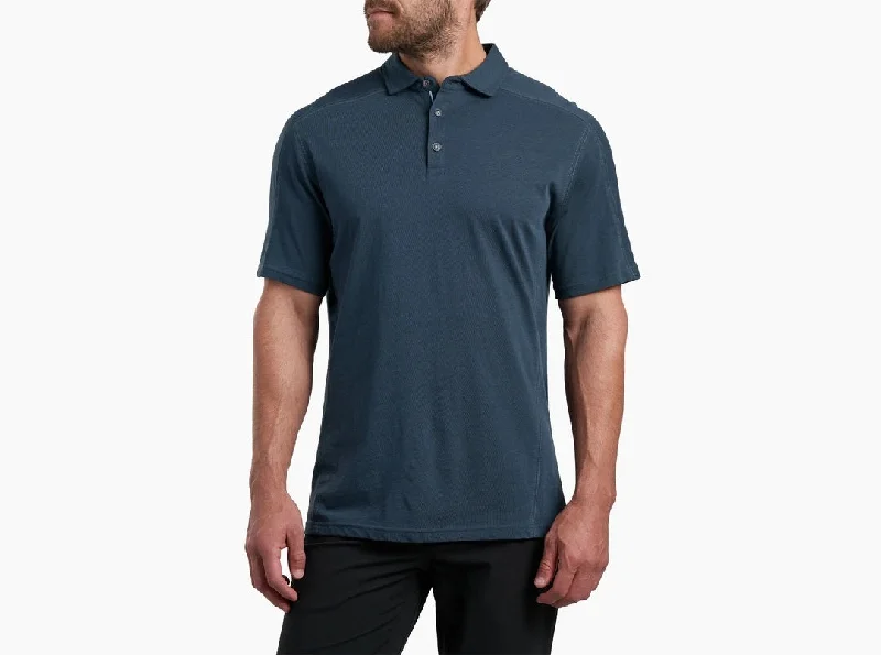 short sleeve sportswear t-shirt -'Kuhl' Men's Brazen Kuhldry® Polo - Pirate Blue