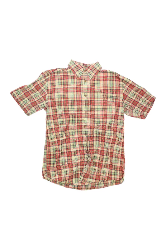 light shirt for beach day -Mens Orvis Short Sleeve Button Up Shirt