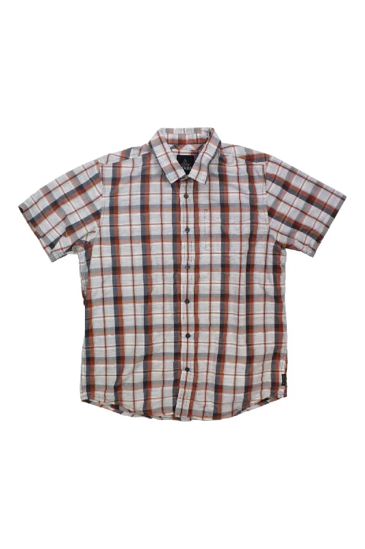 fitted dress shirt with cuffs -Mens Prana Tamrack Short Sleeve Shirt