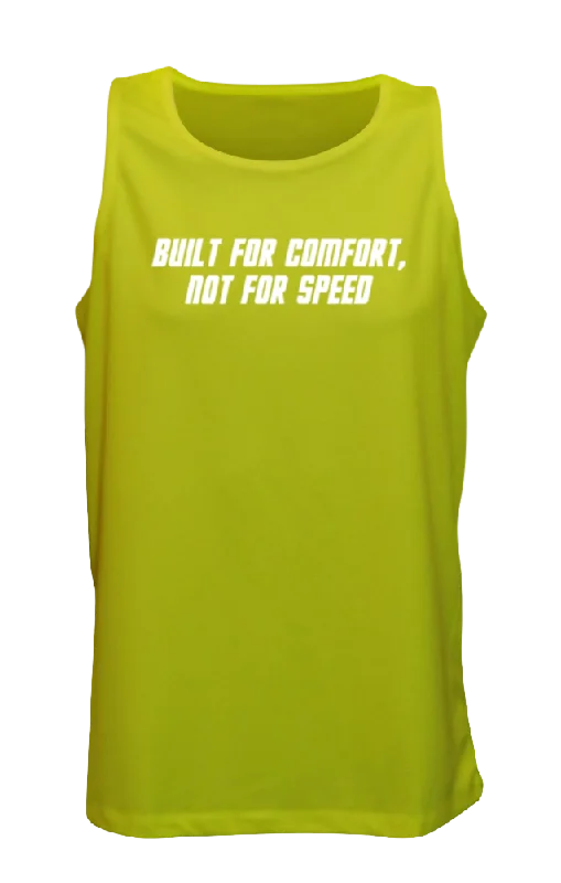 colorful short sleeve t-shirt -Men's Reflective Tank - Comfort Not Speed