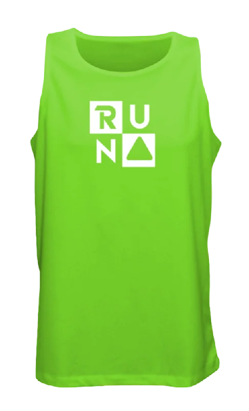 relaxed fit short sleeve t-shirt -Men's Reflective Tank - RUN Squared