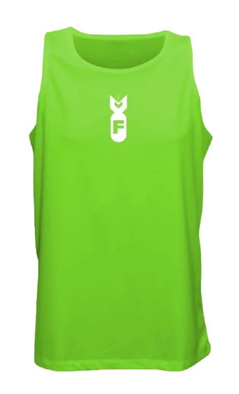 short sleeve shirts with pocket -Men's Reflective Tank Top - F Bomb