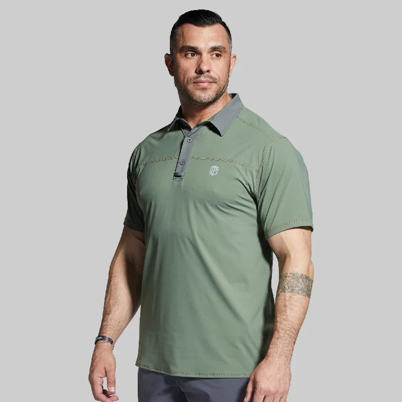 short sleeve thermal t-shirt for winter -Men's Tek Polo (Thyme)