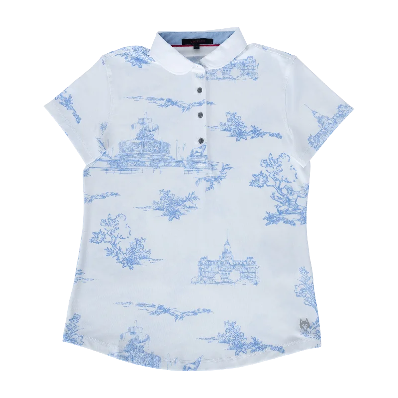 relaxed fit short sleeve t-shirt -Paris of the West Scarlett Polo II