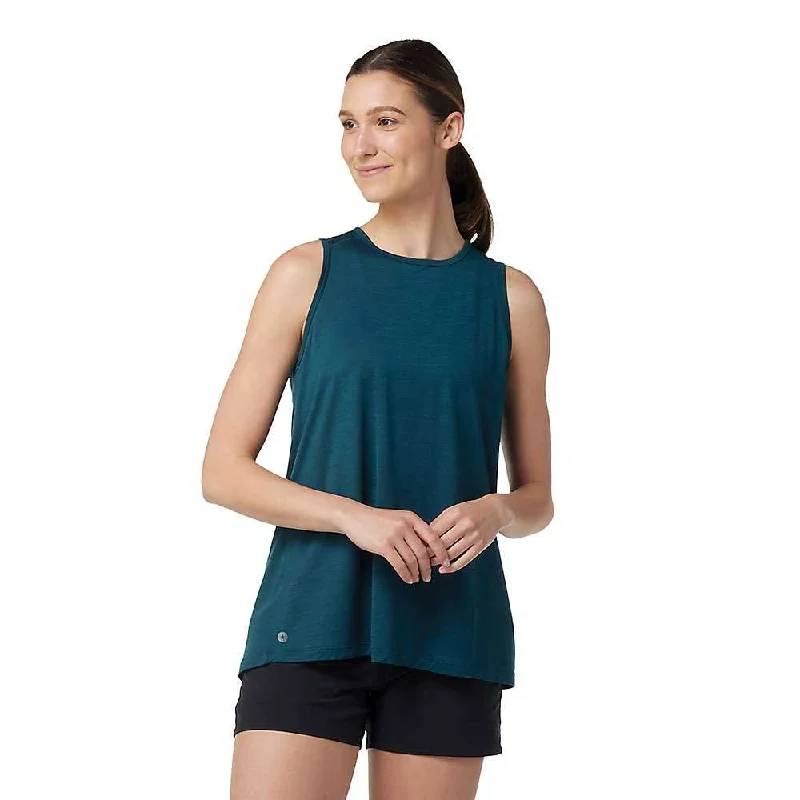 short sleeve sportswear t-shirt -Smartwool Womens Merino Sport 120 High Neck Tank