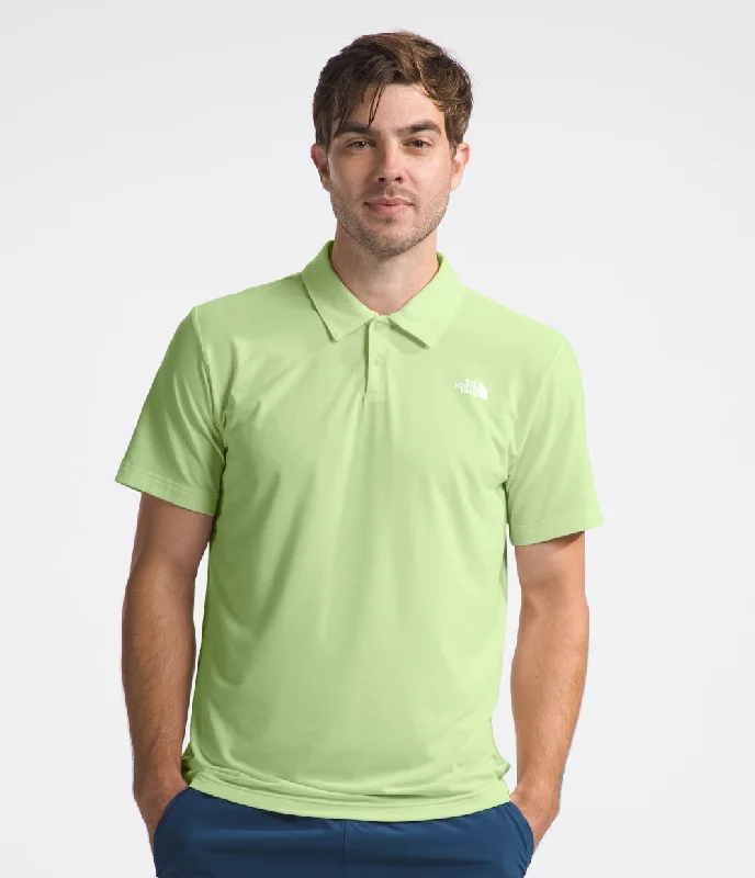 short sleeve t-shirt for gym -'The North Face' Men's Adventure Polo - Astro Lime