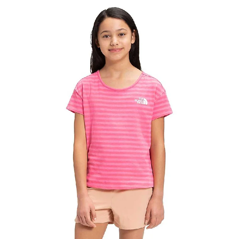 fun pattern blouse for women -The North Face Girls' Tri-Blend SS Tee