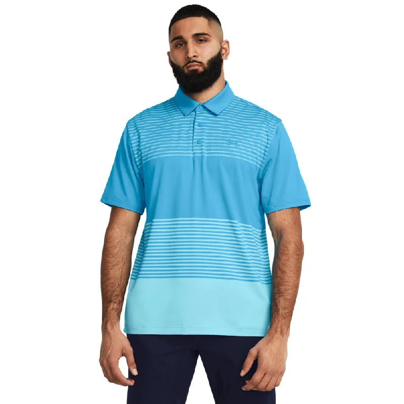 printed short sleeve shirt for women -'Under Armour' Men's Playoff 3.0 Polo - Capri / Sky Blue