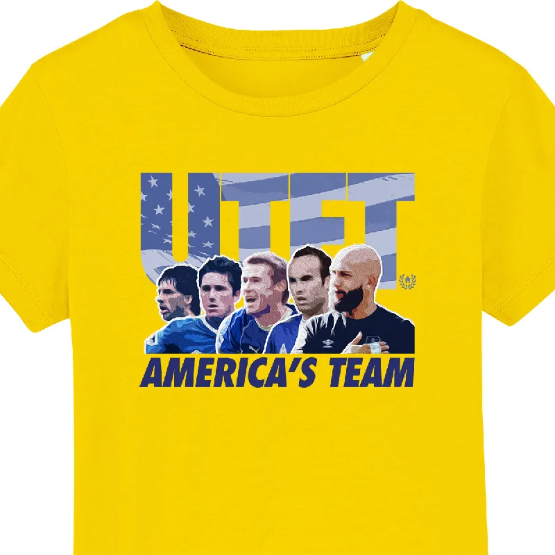 affordable short sleeve shirt for summer -America's Team Kids Tee