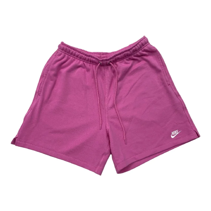 eco-friendly pants for men -Athletic Shorts By Nike In Pink, Size: S