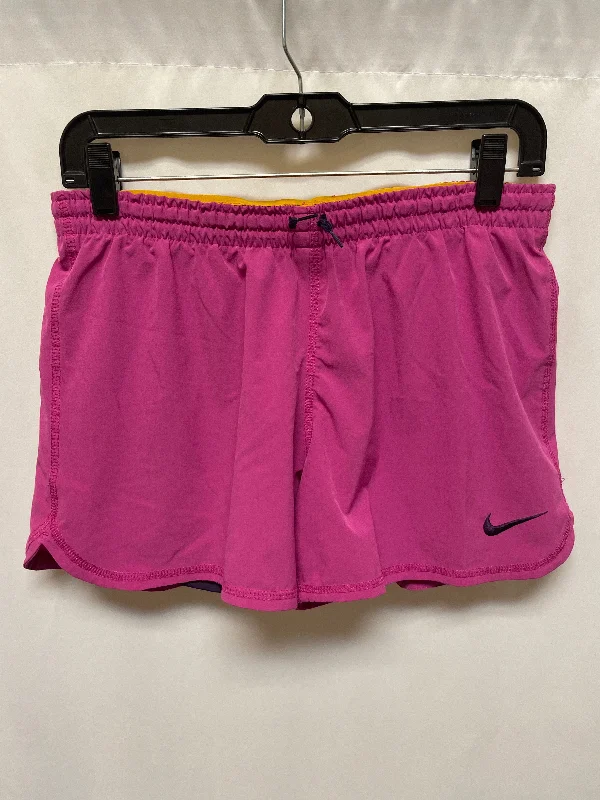 eco-friendly pants for women -Athletic Shorts By Nike In Pink, Size: S