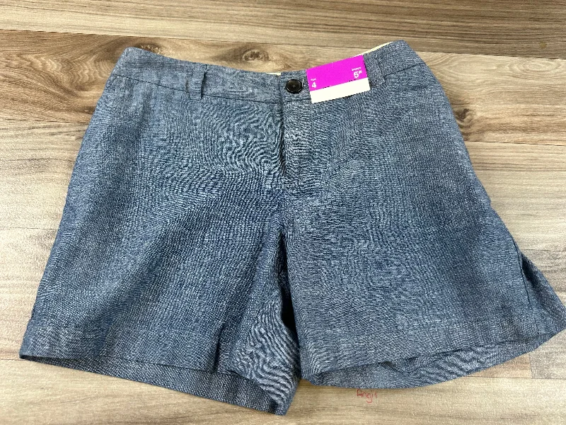 denim wide leg pants -Blue Shorts Merona, Size 4