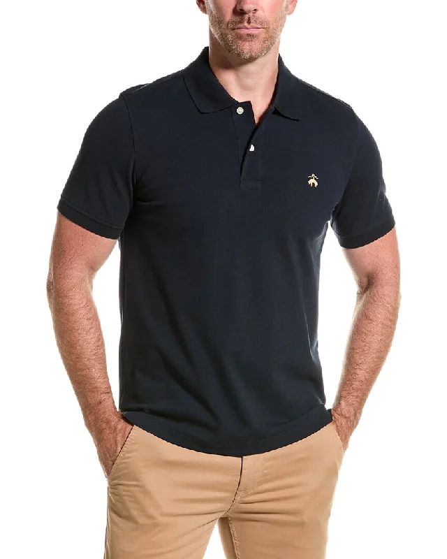 high-quality short sleeve polo for men -Brooks Brothers Pique Slim Fit Polo Shirt