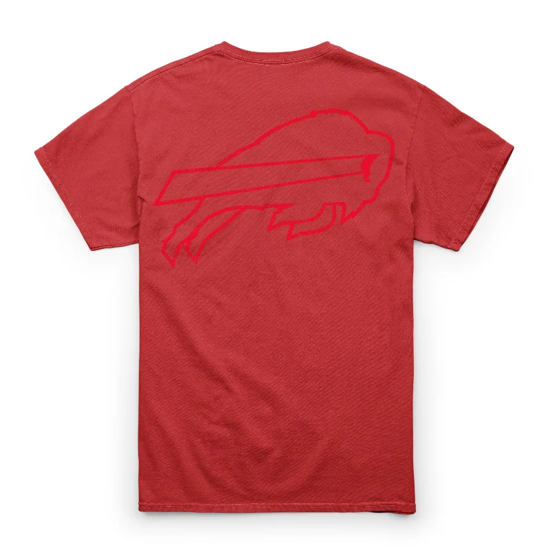 elegant short sleeve shirt for women -BUFFALO BILLS HIGHLIGHT '47 VINTAGE TUBULAR TEE