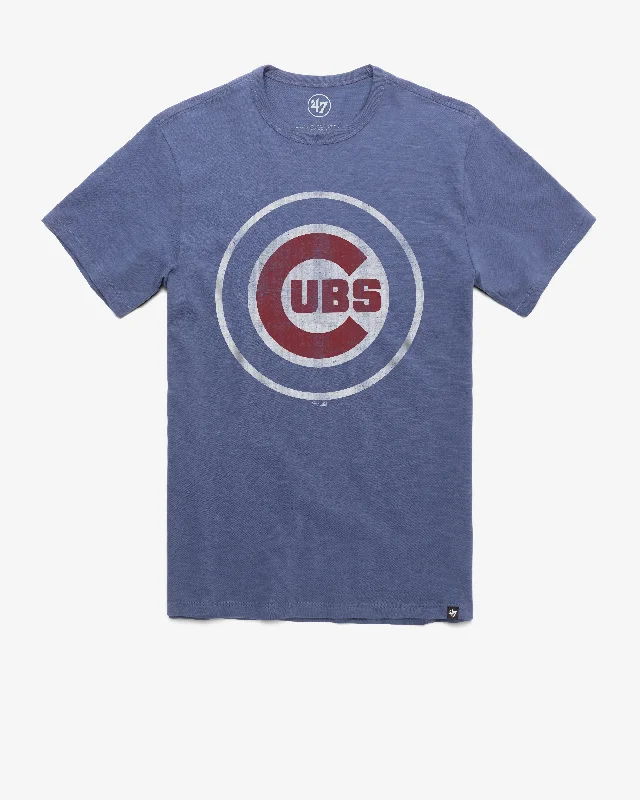 soft fabric short sleeve t-shirt -CHICAGO CUBS GRIT '47 SCRUM TEE