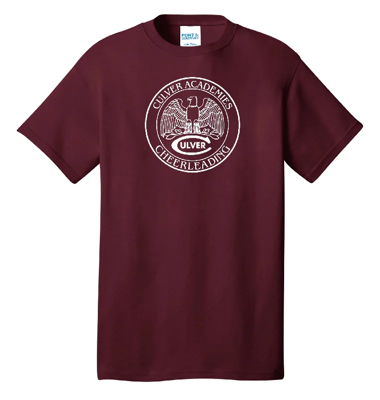 summer short sleeve t-shirt -Culver Athletics Tees - Cheerleading - Maroon