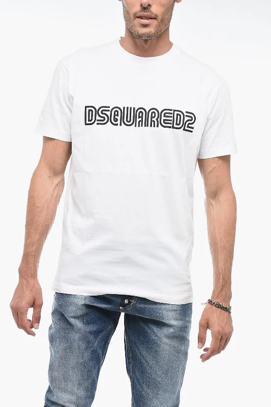 graphic short sleeve t-shirt -Dsquared2 Crewneck T-Shirt with Logo Print