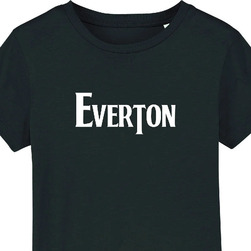 short sleeve t-shirt with inspirational quotes -Everton Stadium Banner Kids Tee