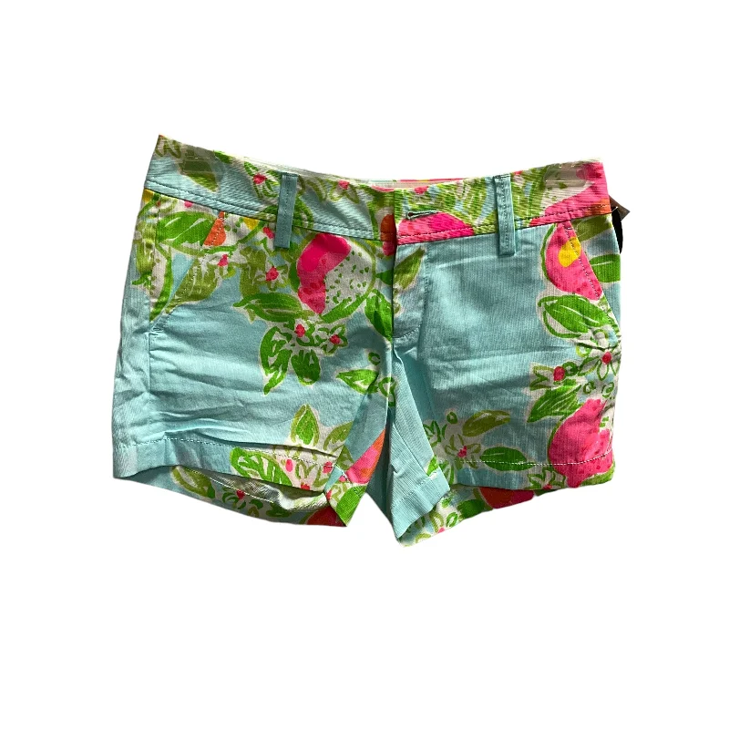 comfortable pants for running -Floral Print Shorts Lilly Pulitzer, Size 2