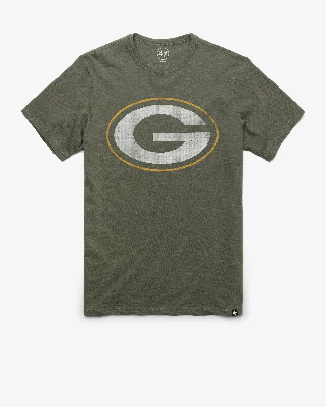 plus size short sleeve t-shirt -GREEN BAY PACKERS GRIT '47 SCRUM TEE