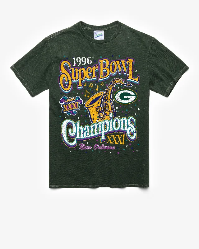 cozy short sleeve t-shirt for winter -GREEN BAY PACKERS SB GRIDIRON LOCKER '47 VINTAGE TUBULAR TEE