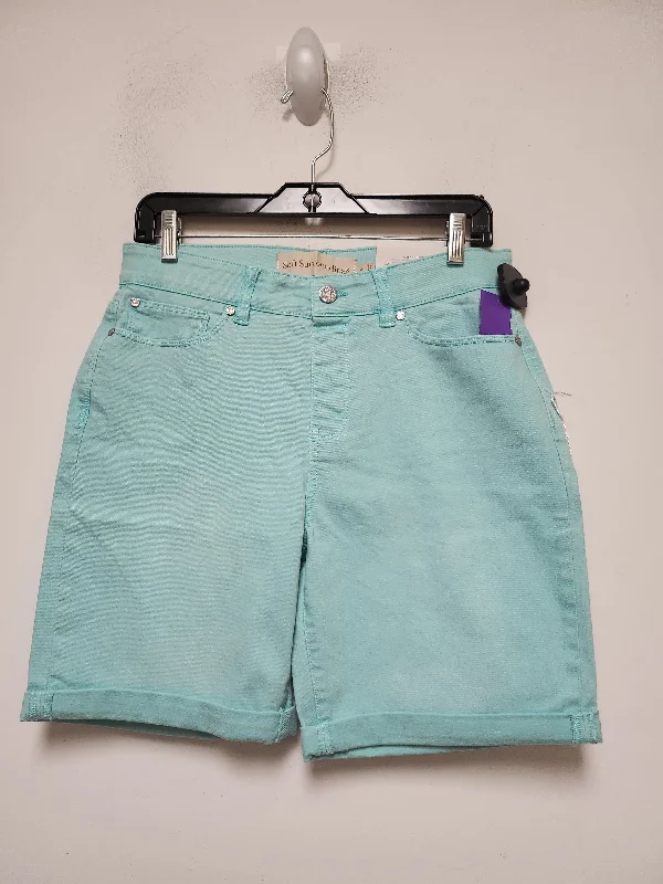 heavy-duty pants for men -Green Denim Shorts Soft Surroundings, Size 6