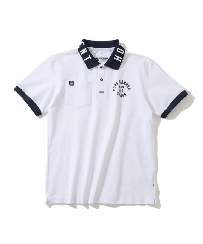 casual short sleeve shirts -MEN'S ALL STAR POLO WHITE