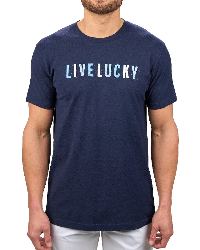 short sleeve button-down shirt -Lucky Vibes Tee