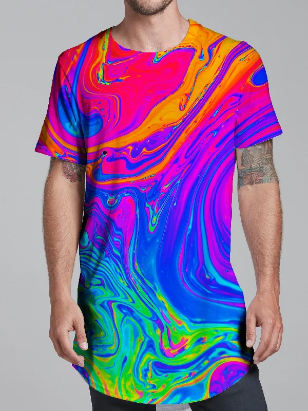 stylish short sleeve shirt for travel -Neon Nuclear Tall Tee