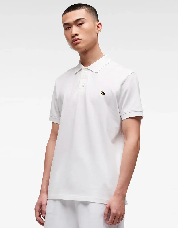 short sleeve t-shirt for travel -PIQUE POLO WHITE