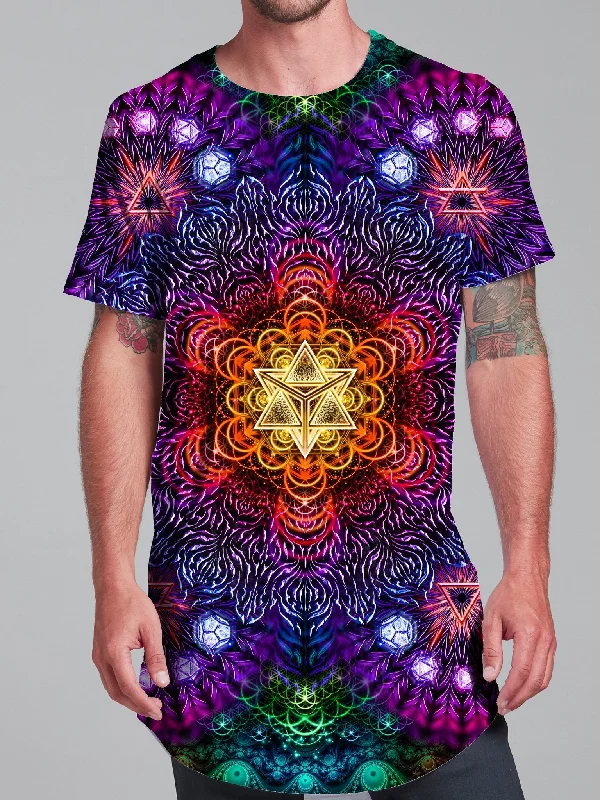 affordable short sleeve shirt for summer -Psychedelic Awakening Tall Tee