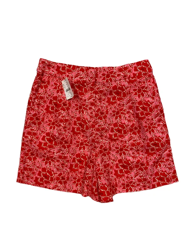 casual trousers for men -Red & White Shorts J. Crew, Size 6