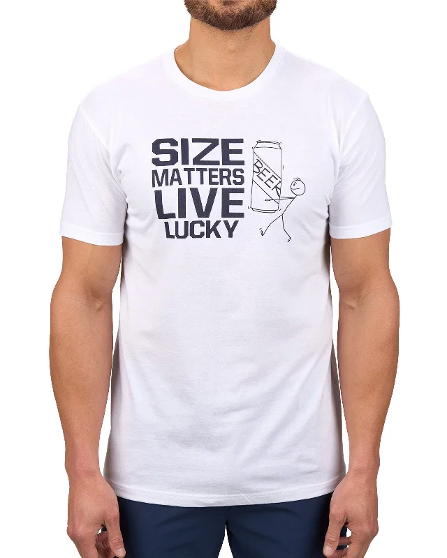 stylish short sleeve t-shirt -Size Matters