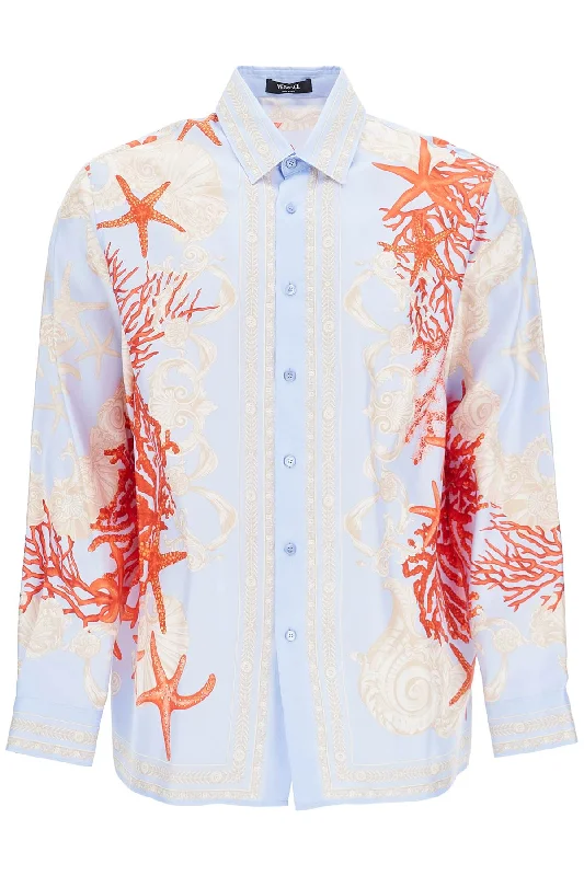 elegant casual shirt -Versace Men's Barocco Sea Silk Shirt