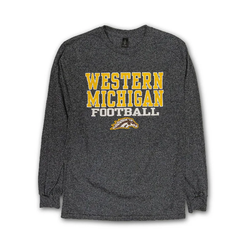 short sleeve shirt for running -Western Michigan Football Long Sleeve