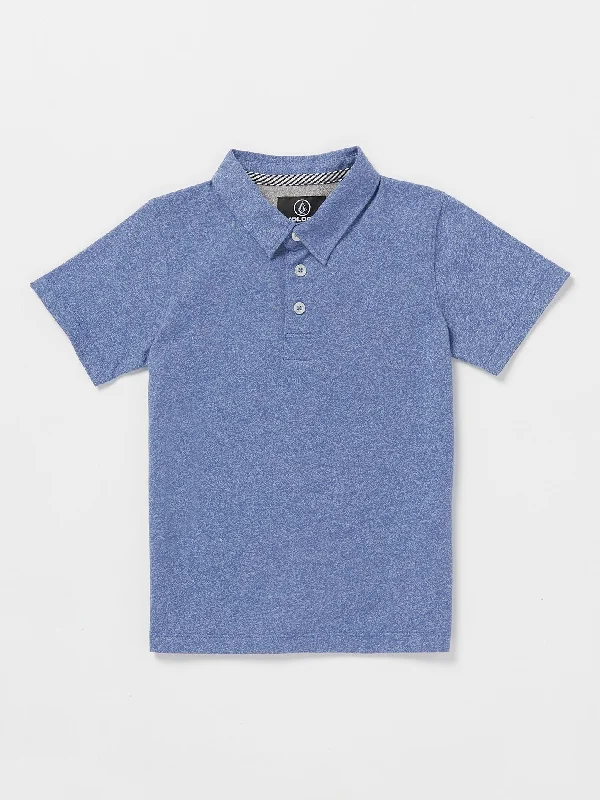 Little Boys Wowzer Polo Short Sleeve Shirt - Denim