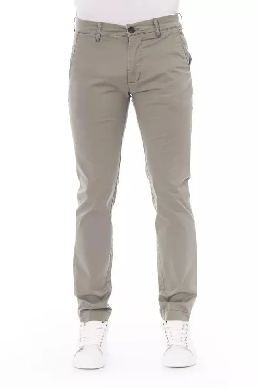 wool pants for men -Baldinini Trend Elegant  Chino Trousers for Men's Men