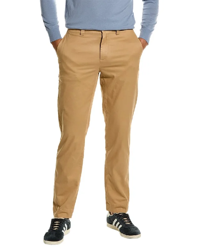 smart pants for women -Brooks Brothers Clark Fit Flannel-Lined Chino Pant