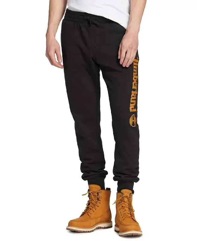 high stretch pants for men -Core Sweatpant In Black