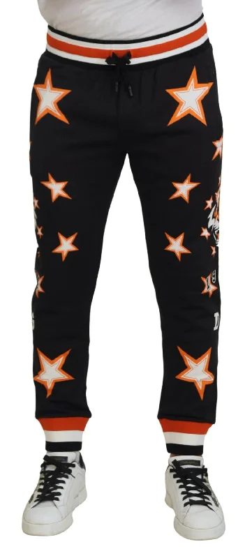 skinny jeans for women -Dolce & Gabbana Elegant  Star Casual Men's Sweatpants