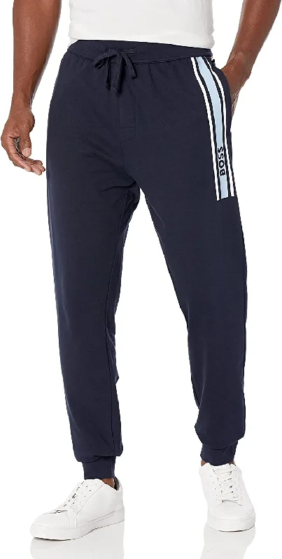 printed leggings for women -Hugo Boss Men's Stark Navy Cotton Authentic Track Pants Joggers