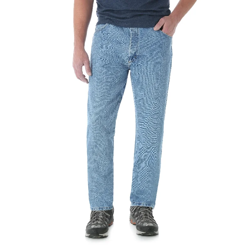 stretchy cargo pants for women -Men's Rugged Wear Classic Fit Jeans Stonewashed 39902RI