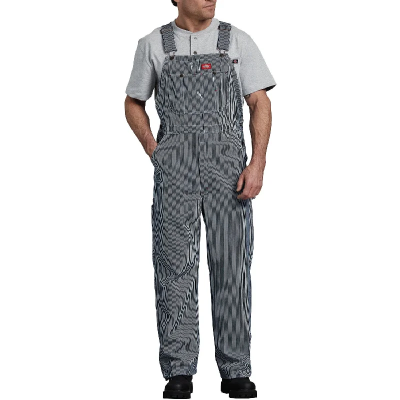 long pants for women -Men's Hickory Striped Bib Overalls 83297HS