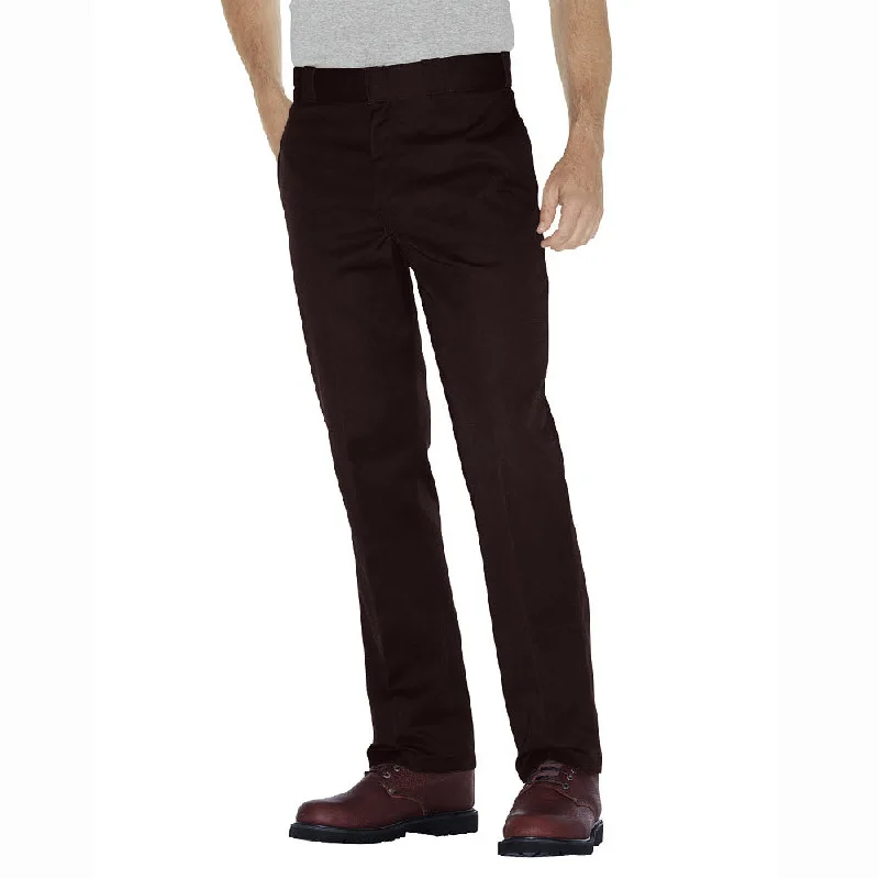 elastic waist pants for men -Men's Twill Work Pants 874DB