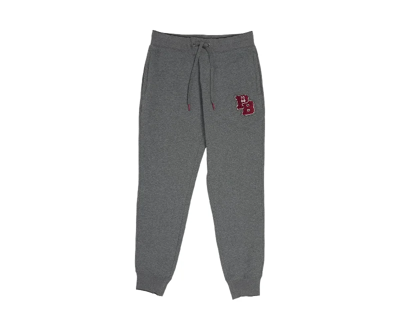 relaxed fit trousers for women -Psycho Bunny Patchin Chenille Bunny Grey Men's Sweatpants B6P850U1FT-HST