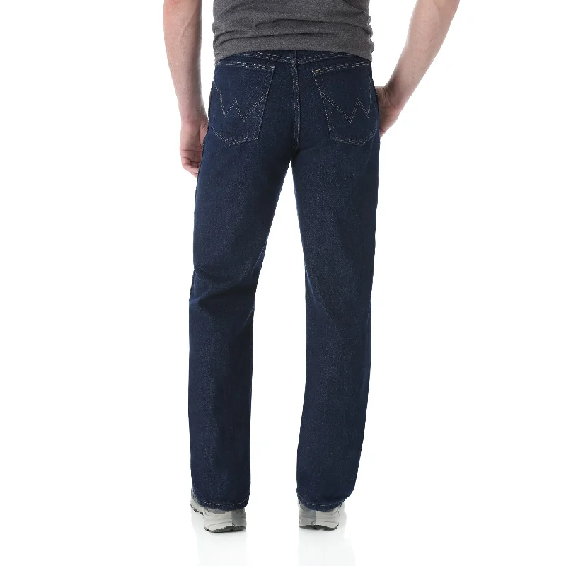 elastic waist pants for men -Men's Rugged Wear Classic Fit Jeans Prewashed 39902PW