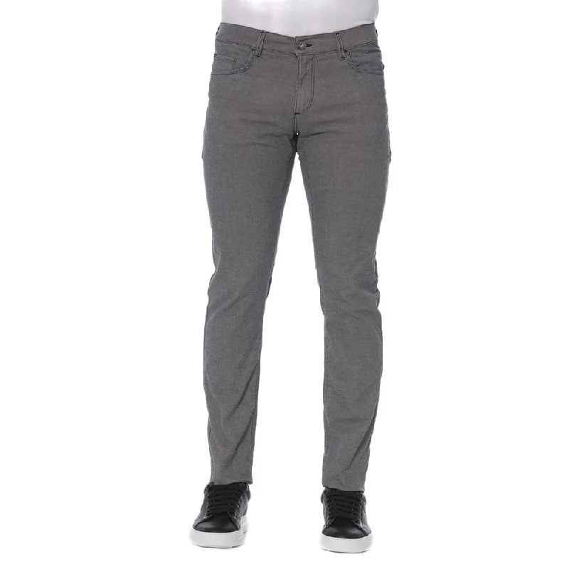 tapered pants for men -Trussardi Jeans Elegant  Cotton Blend Men's Pants