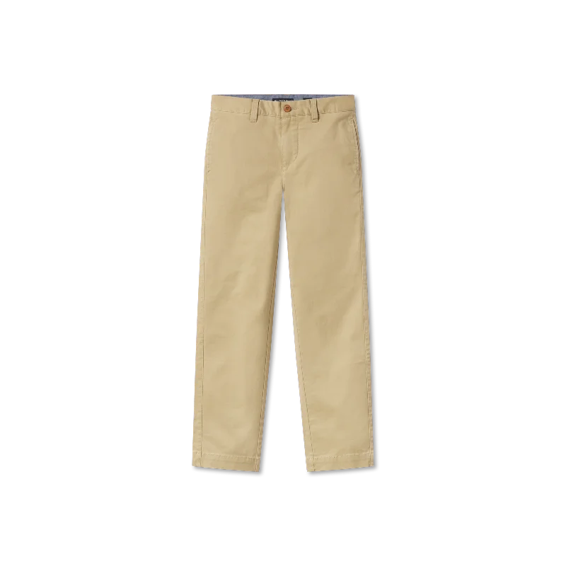 fleece lined pants for winter -Youth Regatta Stretch Cotton Chino - Khaki